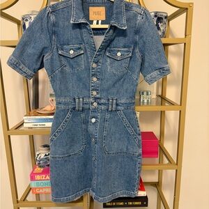 PAIGE Indigo Denim Mini Dress